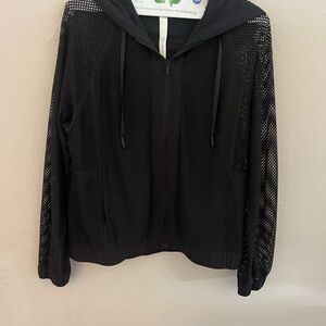 lululemon athletica Black Mesh Hoodie